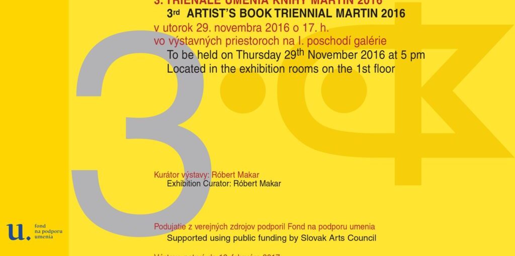 Trienále umenia knihy 2016